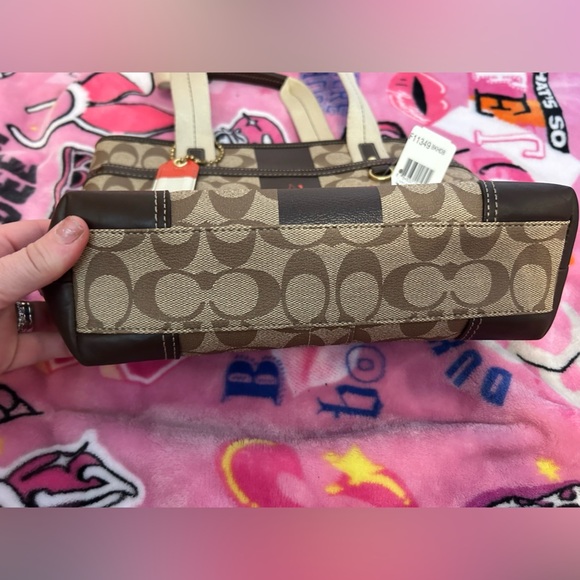 Coach Brown and Tan Tote Bag - Picture 4 of 7